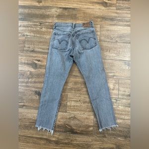 Vintage Classic Perfectly Worn 501S Ankle Jeans High Rise